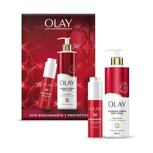 Pack Regenerist Cara SPF50+ + Loción Corporal OLAY Dúo Reafirmante ...