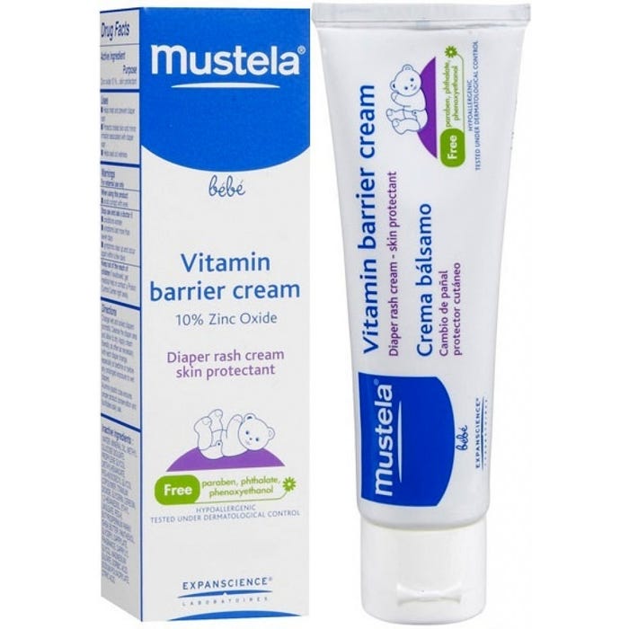 Vitamin Barrier Cream MUSTELA Crema Bálsamo alivio de rojeces e  irritaciones de las zonas del pañal precio