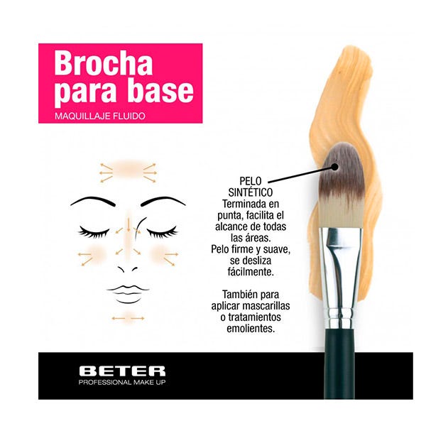 Foundation Brush Brocha Se Usa Para Aplicar Maquillaje Fluido De