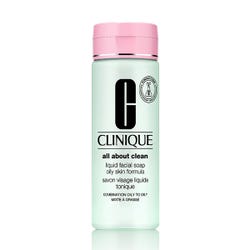 Imagen de CLINIQUE Liquid Facial Soap Oily Skin Formula | 200ML Jabón facial piel mixta a grasa Imagen de CLINIQUE Liquid Facial Soap Oily Skin Formula | 200ML Jabón facial piel mixta a grasa