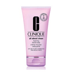 Imagen de CLINIQUE Foaming Facial Soap | 150ML Limpiador y desmaquillador piel muy seca a mixta Ofertas, chollos, descuentos y cupones de CLINIQUE Foaming Facial Soap | 150ML Limpiador y desmaquillador piel muy seca a mixta