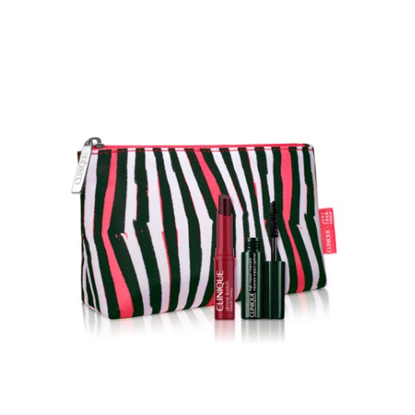 Neceser Rayas 2 Piezas Maquillaje