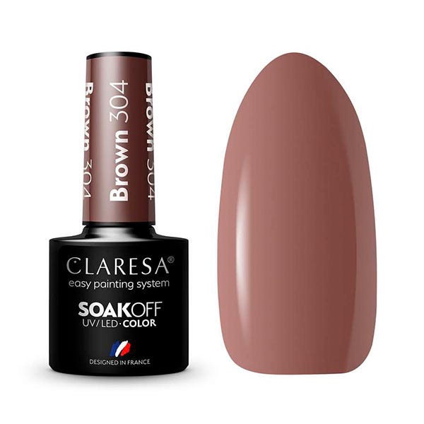 Claresa Esmalte Semipermanente Marrón 304 5 ml