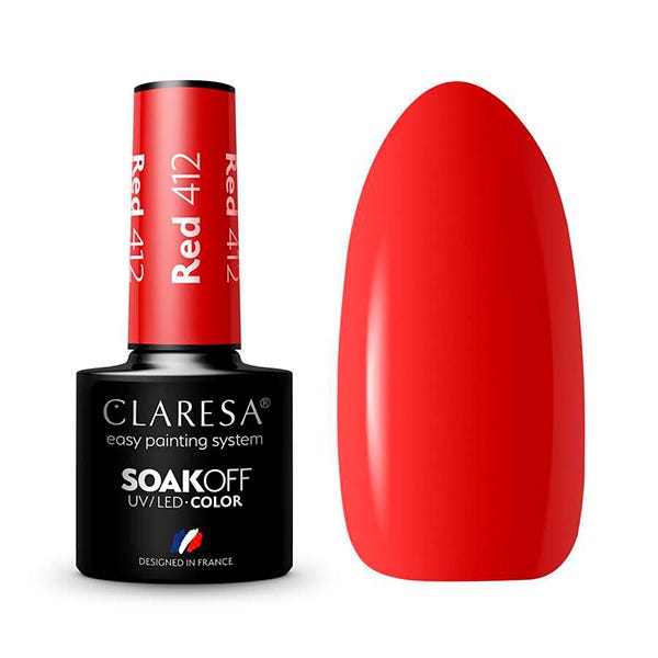 Claresa Esmalte Semipermanente Rojo 412 5 ml
