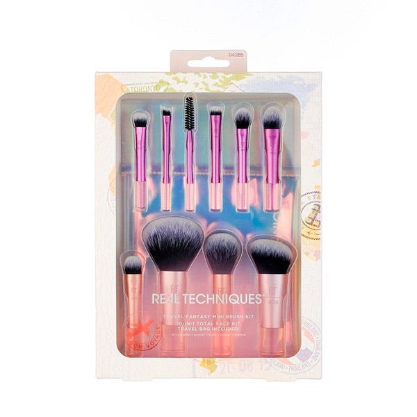 Travel Fantasy Mini Brush Set REAL TECHNIQUES Set brochas+ neceser precio