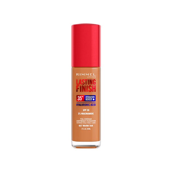 Rimmel London Lasting Finish Foundation 35H 407 Warm Tan