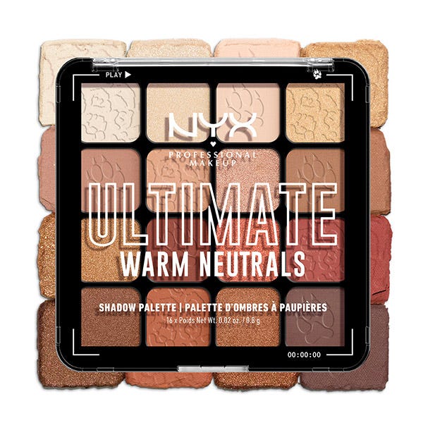 NYX Professional Make Up Ultimate Shadow Palette Warm Neutrals