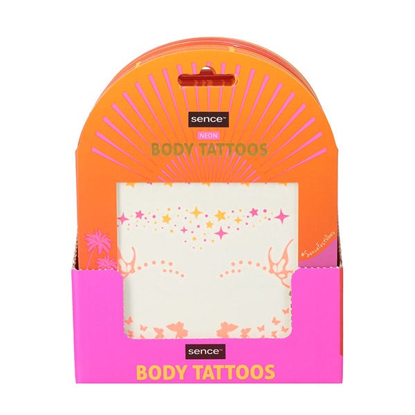 Neon/Metallic Body Tattoos