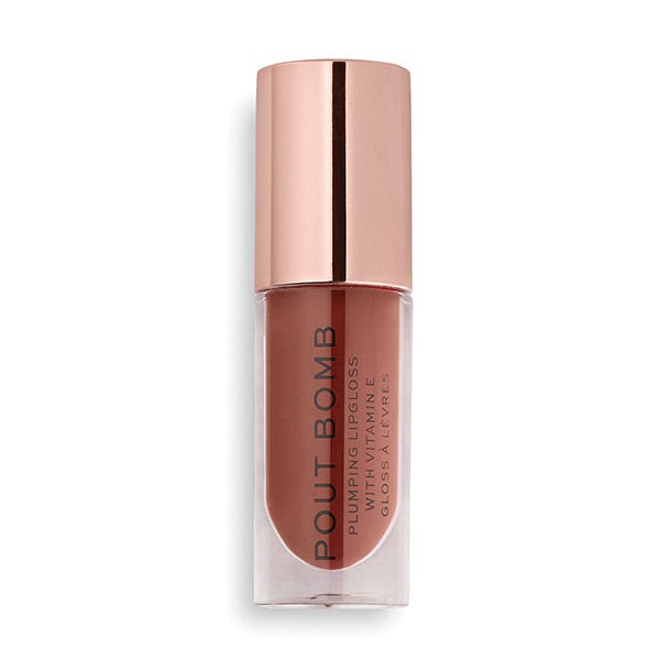 Revolution Pout Bomb Plumping Lipgloss Cookie Deep Nude