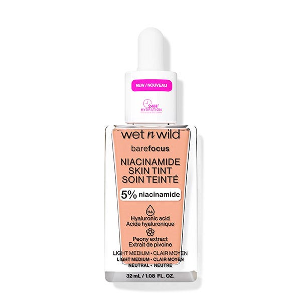 WET n WILD Bare Focus Niacinamide Skin Tint Light Medium Sand