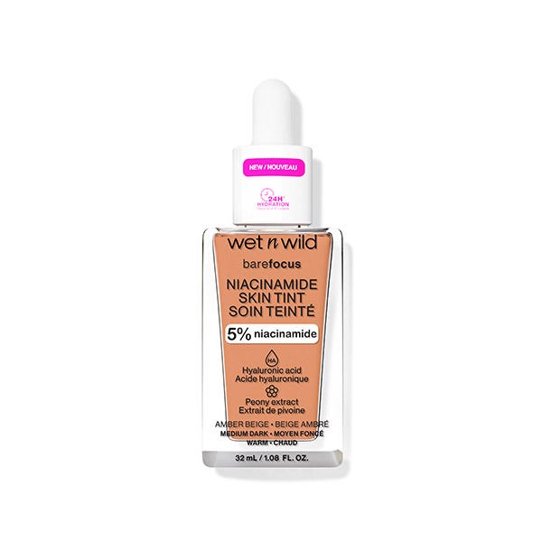 WET n WILD Bare Focus Niacinamide Skin Tint Amber Beige
