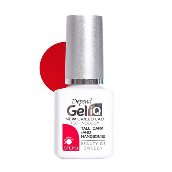 Gel Iq Esmalte New Uv/Led Lac Technology Tall Dark