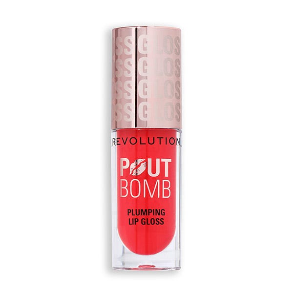 Revolution Pout Bomb Plumping Lipgloss Cherry Sheer Red