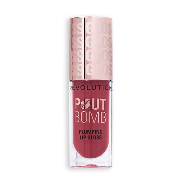 Revolution Pout Bomb Plumping Lipgloss Wild Mauve Pink