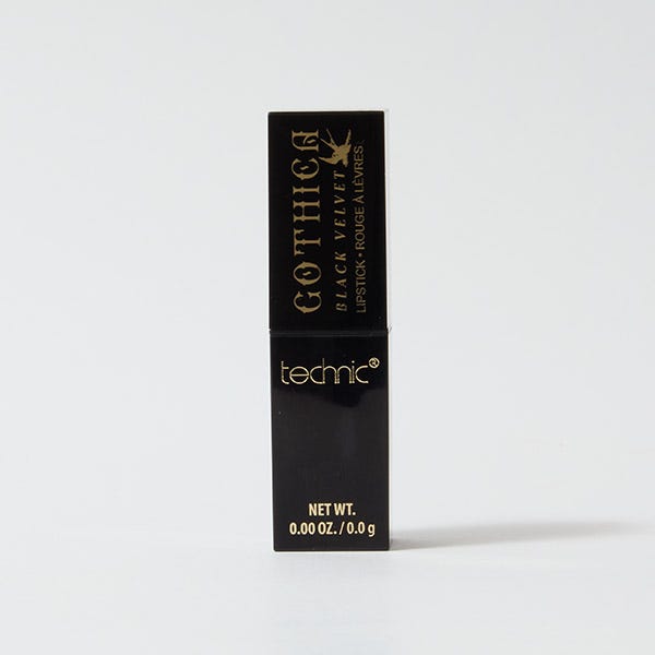 Gothica Black Velvet Mate Black Lipstick