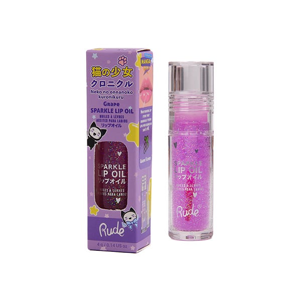 Rude Manga Sparkle Lip Oil Grape Oil Grape