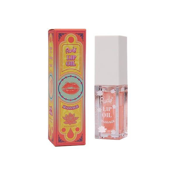 Rude Massage Lip Oil Peach Refresh