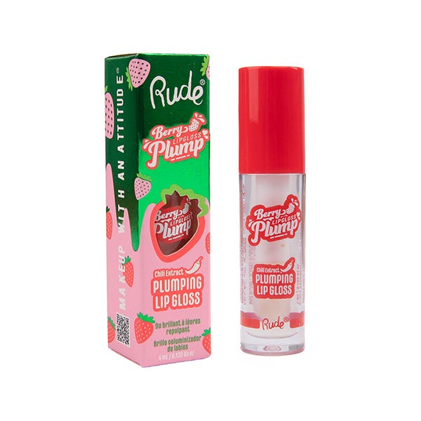 Rude Berry Plump Lip Gloss Crystal Clear