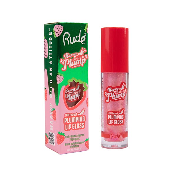 Rude Berry Plump Lip Gloss Pink Sugar