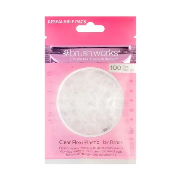 100 Uds Gomas Elasticas Transparentes Pelo