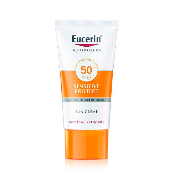 Sensitive Protect Sun Spf 50+ EUCERIN Protector solar facial sensibles y secas precio | DRUNI.es
