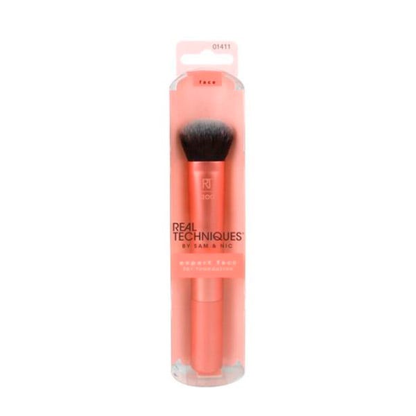 Expert Face Brush Brocha Base Maquillaje REAL TECHNIQUES Brocha para  aplicar maquillaje liquido y en crema precio