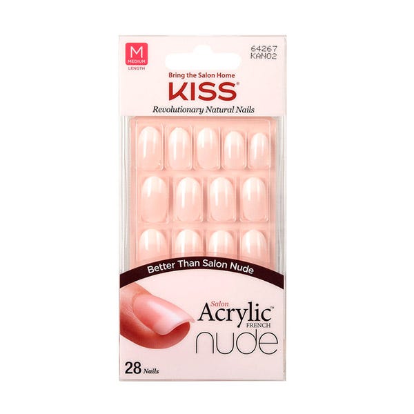 Kiss Salon Acrylic Nude Nails Graceful