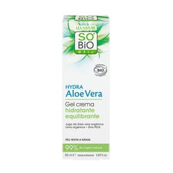 Imagen de SOBIO Hydra Aloe Vera Gel Crema Hidratante Equilibrante | 50ML Crema Purificante & Matificante Día