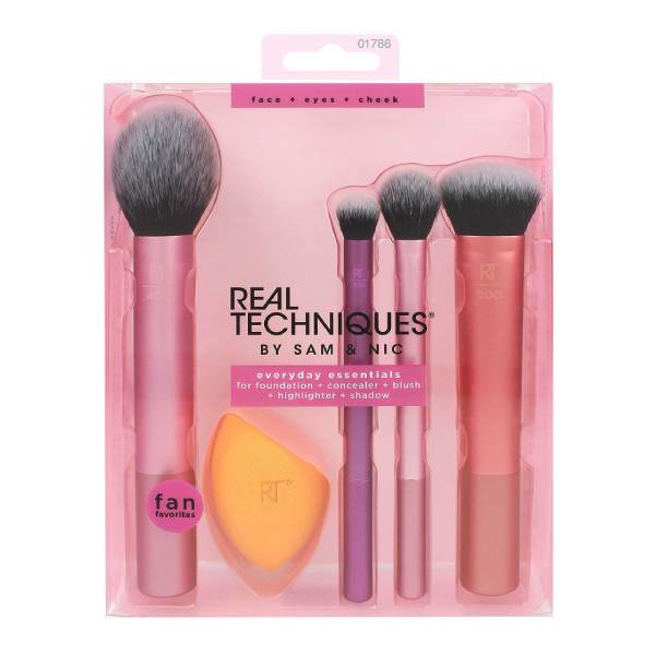 Every Day Essentials Set Brush REAL TECHNIQUES Kit de brochas de maquillaje  precio 