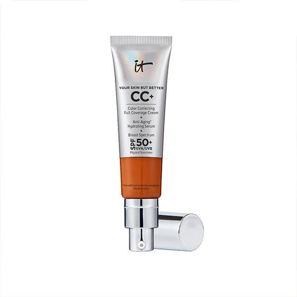 IT Cosmetics CC+ Cream Full-Coverage Foundation With SPF 50+ Rich Honey