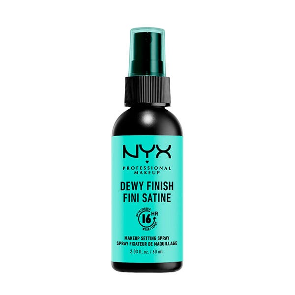 Dewy Finish NYX PROFESSIONAL MAKE UP Spray fijador de maquillaje acabado  jugoso precio 