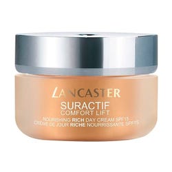 Imagen de LANCASTER Suractive Comfort Lift Nourishing Rich Day Cream Spf 15 | 50ML Crema antiarrugas enriquecida facial Ofertas, chollos, descuentos y cupones de LANCASTER Suractive Comfort Lift Nourishing Rich Day Cream Spf 15 | 50ML Crema antiarrugas enriquecida facial