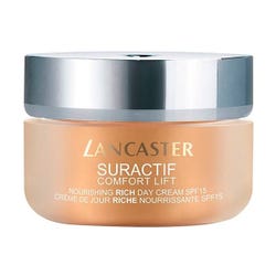 Ofertas, chollos, descuentos y cupones de LANCASTER Suractive Comfort Lift Nourishing Rich Day Cream Spf 15 | 50ML Crema antiarrugas enriquecida facial