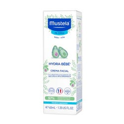 Ofertas, chollos, descuentos y cupones de MUSTELA Hydrabebé Cara | 40ML Hydra Bebé crema facial con Aguacate Bio