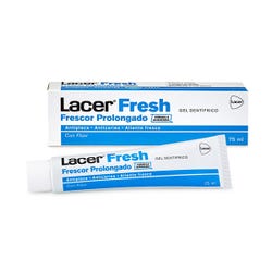 Imagen de LACER Fresh Gel Dentífrico | 75ML Pasta dentífrica mal aliento Ofertas, chollos, descuentos y cupones de LACER Fresh Gel Dentífrico | 75ML Pasta dentífrica mal aliento