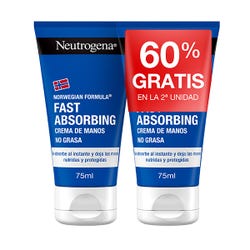 Imagen de NEUTROGENA Crema De Manos Absorción Rápida Pack | 2UD Perfecta para manos estropeadas y resentidas de condiciones extremas. Ofertas, chollos, descuentos y cupones de NEUTROGENA Crema De Manos Absorción Rápida Pack | 2UD Perfecta para manos estropeadas y resentidas de condiciones extremas.