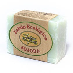 Ofertas, chollos, descuentos y cupones de YERBAS VIVAS Jabon Natural Jojoba | 100GR Pastilla de jabón perfecto para piel mixta que tiende a secarse