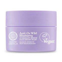 Imagen de NATURA SIBERICA Anti-Ox Wild Blueberry Overnight Face Cream-Mask | 50ML Mascarilla facial Renovación nocturna Ofertas, chollos, descuentos y cupones de NATURA SIBERICA Anti-Ox Wild Blueberry Overnight Face Cream-Mask | 50ML Mascarilla facial Renovación nocturna