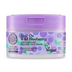 Ofertas, chollos, descuentos y cupones de NATURA SIBERICA Anti-Ox Wild Blueberry Face Pads | 20UD Discos faciales exfoliantes antioxidantes