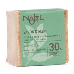 Imagen de NAJEL Jabón Alepo 30% Hbl | 185GR Jabón nutritivo y calmante Ofertas, chollos, descuentos y cupones de NAJEL Jabón Alepo 30% Hbl | 185GR Jabón nutritivo y calmante