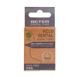 Imagen de BETER Dental Floss With Activated Charcoal Dental Care | 1UD Hilo dental con carbón activado