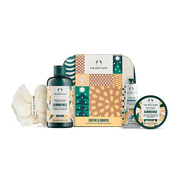 Soothe Smooth Almond Milk Essentials Gift THE BODY SHOP Set productos