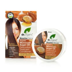 Imagen de DR. ORGANIC Acondicionador Natural Tratamiento Restaurador De Aceite De Argán | 200ML Nutre y repara el cabello dañado