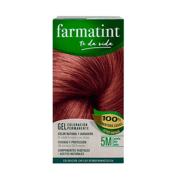 Farmatint Gel Coloración Permanente Castaño Claro Caoba