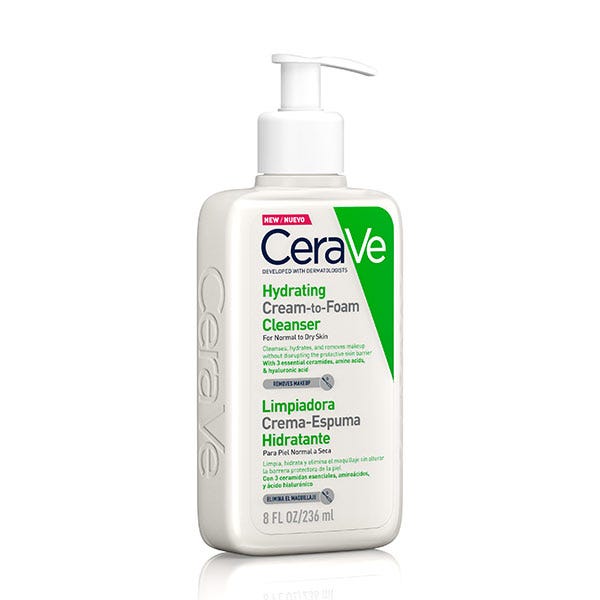Limpiadora Crema-Espuma Hidratante CERAVE piel normal seca precio