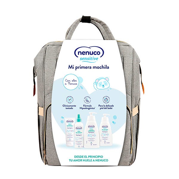 Mochila Sensitive NENUCO Set higiene de beb con mochila multiusos