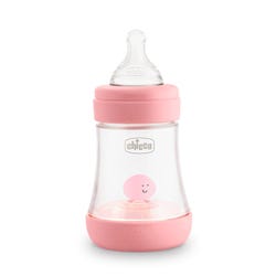 Ofertas, chollos, descuentos y cupones de CHICCO Biberón Perfect5 0M+150Ml Sil Rosa | 1UD Biberón biofuncional y anticólicos