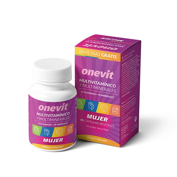 Onevit Multivitaminico Mujer 45Caps Vegetales