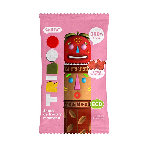Snack TRIBOO De Fresa Y Manzana