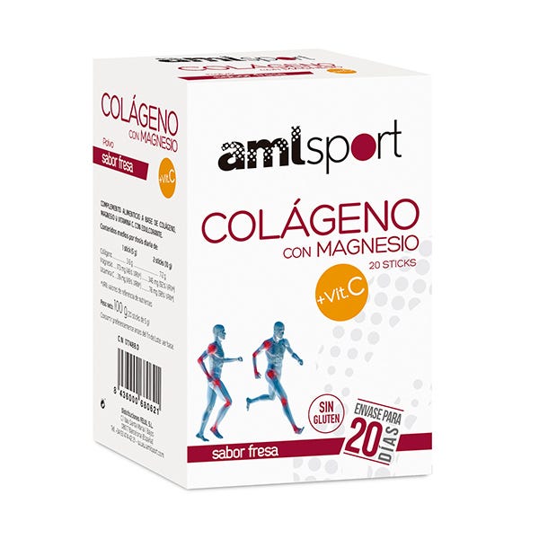 Colágeno Magnesio + Vit C Sabor Fresa